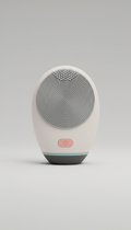 Smart facial cleansing brush with silicone bristles